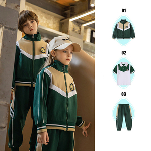 Abito sportivo con cerniera uniforme maschile e femminile personalizzato in fabbrica per studenti - Product Image 5