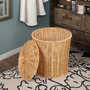 इकियांग रतन बुना हुआ रतन बुना हुआ रतन बुना हुआ रतन कपड़ों के लिए कपड़े धोने के लिए बड़ी क्षमता वाले गंदे कपड़े - Product Image 6