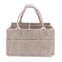Sac de rangement pour couches en feutre non tissé classique, pochette de voyage durable, portable, grande capacité, rectangulaire, écologique, résistant à l'eau