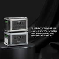 Vente en gros de centrale solaire de grande capacité 3000W 3500W 4000W Alimentation de secours à onde sinusoïdale pure avec UPS pour les voyages en camping-car