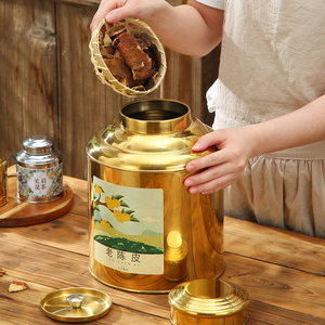 Zhenneng Factory High Quality Food Grade Stainless Steel <strong>Tea</strong> Tin <strong>Can</strong> Seal Coffee Tin Food Container <strong>Tea</strong> Tin for Loose <strong>Tea</strong> - Product Image 2