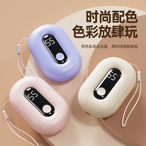 Calentador de manos recargable con pantalla digital USB, portátil, eléctrico, tamaño mediano, protección contra sobrecalentamiento - Product Image 1