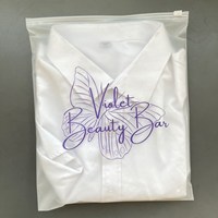 Sac d'emballage en plastique dépoli à fermeture éclair avec impression mate personnalisée, idéal pour les vêtements - Vente chaude