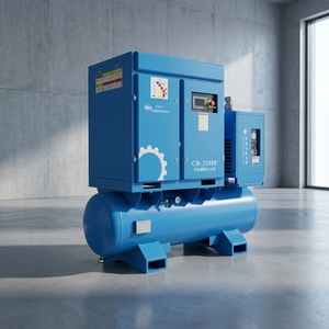 Compresor de Aire de Tornillo Rotativo Industrial Todo en Uno de 7.5KW 15KW 10HP 20HP, 8/12/16 bar, Refrigerado por Aire, para Corte por Láser de Fibra, 380v/50hz - Product Image 1