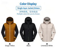 Veste Softshell Réversible à Capuche Imperméable, Coupe-Vent et Respirante 3L pour Hommes, Idéale pour les Sports de Plein Air, la Moto et la Course à Pied
