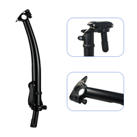 Batang Pengangkat Lengkung Lipat Baja Karbon 25.4mm untuk Sepeda Listrik Lipat