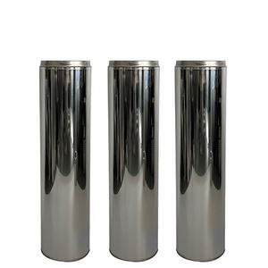 6 "(<span class=keywords><strong>150</strong></span> Mm) <span class=keywords><strong>tuyau</strong></span> de cheminée de poêle serrure torsadée miroir mural <span class=keywords><strong>double</strong></span> surface brillante <span class=keywords><strong>tuyau</strong></span> de cheminée isolé pour cheminée - Product Image 5