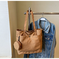 Tas belanja Jeans pantai katun butik terlaris desainer tas Tote kanvas wanita mode tas kain selempang kustom