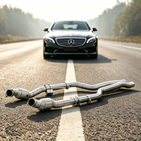 Tuyau d'échappement catalyseur YT avec bouclier thermique pour Mercedes Benz AMG CLS63 W218 5.5T, haute qualité, directement de l'usine, en acier inoxydable SS304