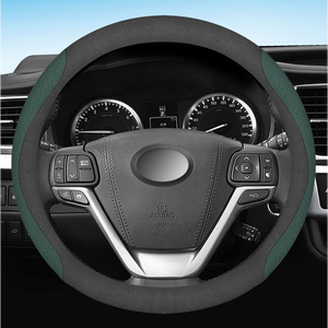 Funda de <span class=keywords><strong>Volante</strong></span> Deportiva Transpirable Antideslizante Universal en Forma de O/D de Fibra de Carbono y Cuero para Ford <span class=keywords><strong>Ecosport</strong></span> - Product Image 6