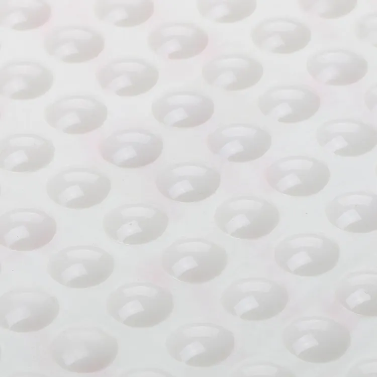 Autoadesivo antiscivolo tappetino in gomma appiccicoso in Silicone bianco tamponi paraurti protegge per sedia tavolo in vetro portatile