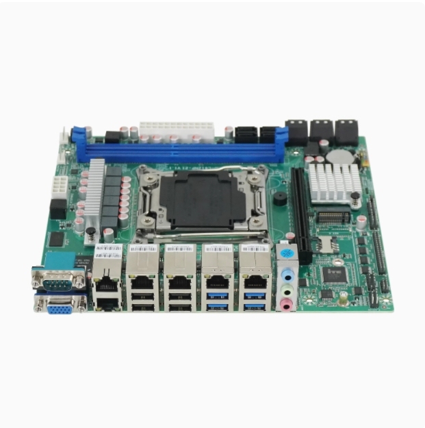 Mini ITX NAS Motherboard C612 X99 6-Port 2.5G Network 10-Drive RAID for E5 Server Industrial PC Soft Router