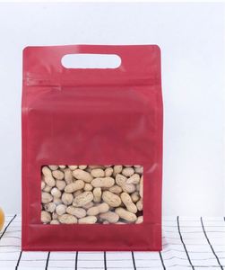 Custom logo Multiple Size Coffee Flour Food Snack Packaging Flat Bottom <b>Bag</b> Promotional Pack - Product Image 4
