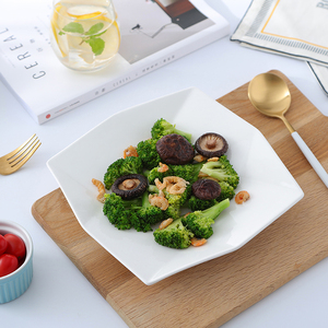 Vajilla de Porcelana Blanca Cuadrada al Mejor Precio para Restaurante, Platos de Cerámica para Pasta y Espagueti, Estilo Europeo, Personalizable - Product Image 4