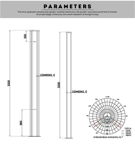 Ddj Factory-lámpara y poste de iluminación para decoración de jardín, poste de iluminación con integración de columna - Product Image 4