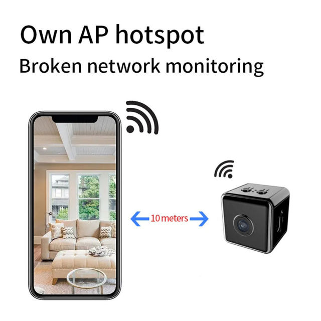 X6D 1080P HD Mini Camera WiFi Mobile Phone Cheap Price Remote Monitoring Wireless Home Security Camcorder Indoor