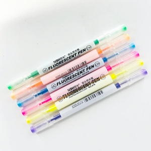 Marcadores Resaltadores Multicolor Pastel al por Mayor, Personalizables con Logotipo, Mini Marcadores de 6 Colores, Doble Punta - Product Image 1
