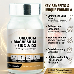 Migliori <span class=keywords><strong>Compresse</strong></span> Multivitaminiche e Minerali D3, Integratore per Ossa e Articolazioni, Complesso Multivitaminico con Calcio, Magnesio e <span class=keywords><strong>Zinco</strong></span> - Product Image 3