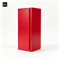 Armoire de rangement métallique ajustable Joyful Pop Color à porte unique, structure KD écologique, gain de place, pour hôtel, école, chambre