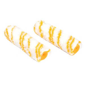 Sarı çizgi dökümsüz <span class=keywords><strong>Mini</strong></span> rulo ile 4 inç emaye rulo 4 inç Polyester boya rulo kapak - Product Image 1