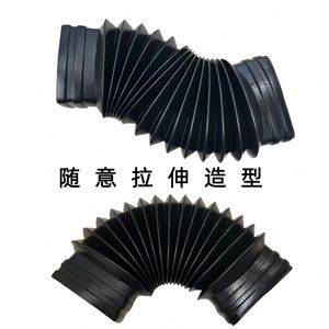 Manguera de Conducto PP Fitness Tiger de 8 cm, Negra, Flexible, Conector de Tubería de Ventilación para Aire Acondicionado Automotriz - Product Image 4