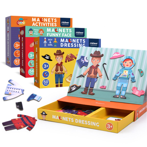 Trẻ Em Khác Sở Thích Bằng Gỗ Câu Đố Đồ Chơi Trẻ Em Đồ Chơi Sáng Tạo Hộp Trò Chơi Giao Thông Từ Tính Thay Đổi Hình Dạng Miếng Dán Từ Tính Vui Nhộn - Product Image 1