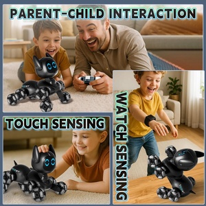 4DRC Y9 Robot Chien Télécommandé avec Capteur de Montre, Rotation <span class=keywords><strong>à</strong></span> une Touche, Voiture Télécommandée 2.4Ghz, 8 Roues, <span class=keywords><strong>Jouet</strong></span> Animal <span class=keywords><strong>Mécanique</strong></span> <span class=keywords><strong>à</strong></span> Induction Tactile pour Cascades - Product Image 6