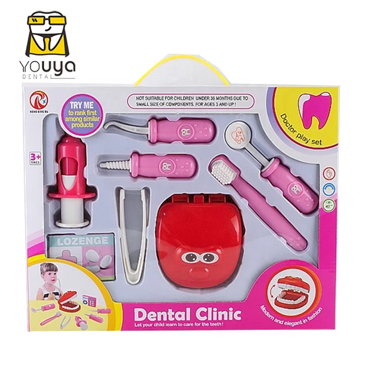 Новый дизайн, набор стоматологических игрушек, пластиковые стоматологические игрушки для ролевых игр