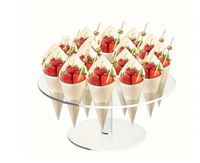 Support transparent pour cornets de crème glacée, porte-sucettes glacées et support pour cornets croustillants