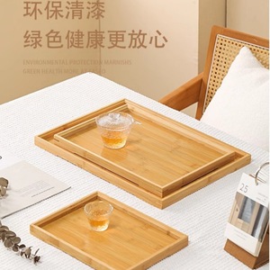 Bandeja de Servir Rectangular de Bambú Estilo Japonés para Té, Café, Uso en Hoteles y Restaurantes - Product Image 4