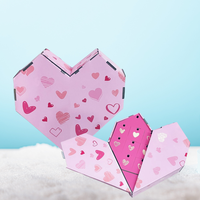 Boîte surprise rose Saint Valentin Vente en gros personnalisée Luxe personnalisé Compte à rebours de Noël Luxe Calendrier de l'Avent Boîte rose