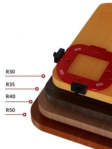 Juego de 2 piezas, molde de fresado de 4 en 1 para aberturas de tableros de madera industriales, para módulos de arco de esquina semicircular en forma de R, para armarios - Product Image 6