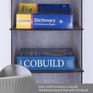 Fabric Over Closet Rod Hanging Storage Organizer <span class=keywords><strong>2</strong></span> packs with 6 Shelves for Clothes Leggings Lingerie - Product Image 6