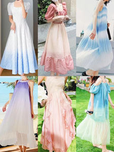 Vestido Largo Elegante sin Tirantes para Mujer, con Volantes, Espalda con Cordones, Abertura Alta, Ajustado, para Eventos Formales, Bodas y Graduaciones - Product Image 4
