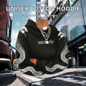 Ventes chaudes - Sweat à capuche unisexe en coton 100% avec logo personnalisé brodé et sublimé, pour femmes et hommes, imperméable - Product Image 2