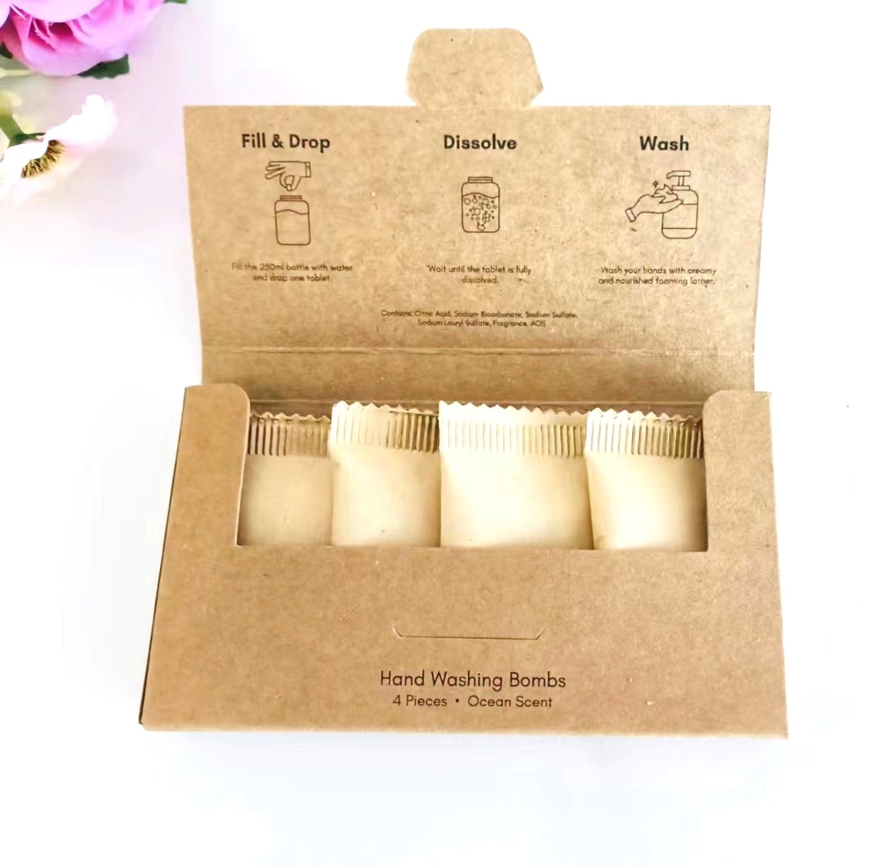 OEM 4 в 1 таблетки для автомобиля, порошок и жидкое растение, Пенообразователь для мыла для рук