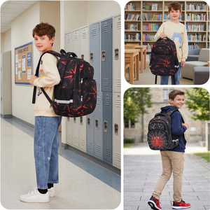 Zaino Smart da 17 Pollici per Uomo e Ragazzo, Borsa Scolastica <span class=keywords><strong>in</strong></span> Oxford con USB, Grande Capacità - Product Image 5