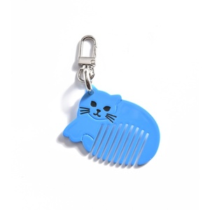 Wow sheila phim hoạt hình Pocket Comb axit axetic <span class=keywords><strong>Mini</strong></span> tóc bàn chải dễ thương mèo massage Lược Keychain Lược phụ nữ tóc bàn chải túi quyến rũ - Product Image 5