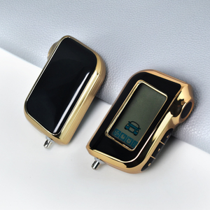TPU Gold Edge étui à clés de voiture Starline Auto Key Shell Fob Cover <span class=keywords><strong>Version</strong></span> russe alarme de voiture bidirectionnelle LCD télécommande - Product Image 3
