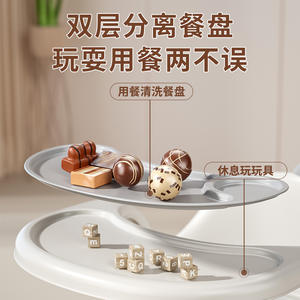 Trona para Bebé con Bandeja Desmontable, Forma de Manzana, Multifuncional, para Niños de 1 a 2 Años, Material PP, Origen Zhejiang - Product Image 4