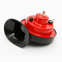 Klaxon d'air pour voiture escargot électrique 12V klaxon d'air bateau marin Kit d'alarme sonore moto klaxon de voiture bicolore Signal fort