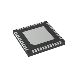 ชิ้นส่วนอิเล็กทรอนิกส์ BOM IC พร้อมส่ง ชิ้นส่วนจัดการพลังงาน (PMIC) 48 WFQFN แบบมีแผ่นต่อพ่วงภายนอก IS31FL3749-QFLS4-TR - Product Image 1