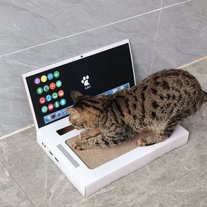 Vendita calda computer Notebook gatto Scratching Board simulazione Console <span class=keywords><strong>di</strong></span> gioco creativo per Laptop gatto giocattolo resistente all'usura - Product Image 5