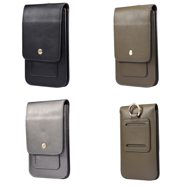 5.5 to 6.9'' Universal Phone Pouch Sheep Leather Case Vertical & Horizontal Belt Clip Men Cover for Iphone for Samsung / Xiaomi