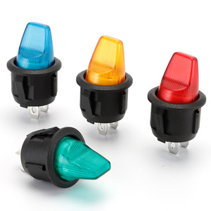 20mm 3-pin 2-vị trí đầu vuông chiếu sáng thuyền <span class=keywords><strong>Rocker</strong></span> chuyển IP65 nhựa ngã ba thiết bị đầu cuối 24V 2A/12A thiết bị nhà - Product Image 1