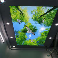 LeArt Petit Panneau Électrique de Plafond Film Décoratif 3D UV Imprimé Tissu de Plafond Extensible en PVC à Dubaï
