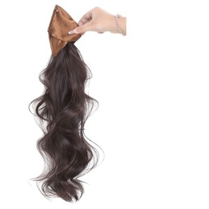 Peluca de cola de caballo media alta con efecto cascada, larga y ondulada, con volumen, con clip, para mujer, estilo otoño-invierno - Product Image 1