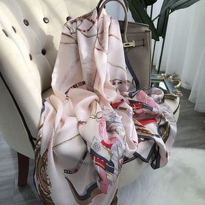 Elegant Mulberry Long Shawl <b>Large</b> Size Anti-Uv Sunscreen Soft Smooth Luxury Silk <b>Scarf</b> for Ladies Casual Party Travel - Product Image 2