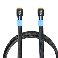 Cable adaptador de alta velocidad para ordenador, interfaz PCIe 4.0 SlimSAS SFF-8654 4i de 38 pines, cobre estañado, envoltura completa, inserción antidiagonal