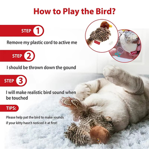 Electronic Cat <strong>Toys</strong> Interactive Juguetes Para Gatos Cat <strong>Toy</strong> Bird for Indoor Cats Best Sellers - Product Image 3